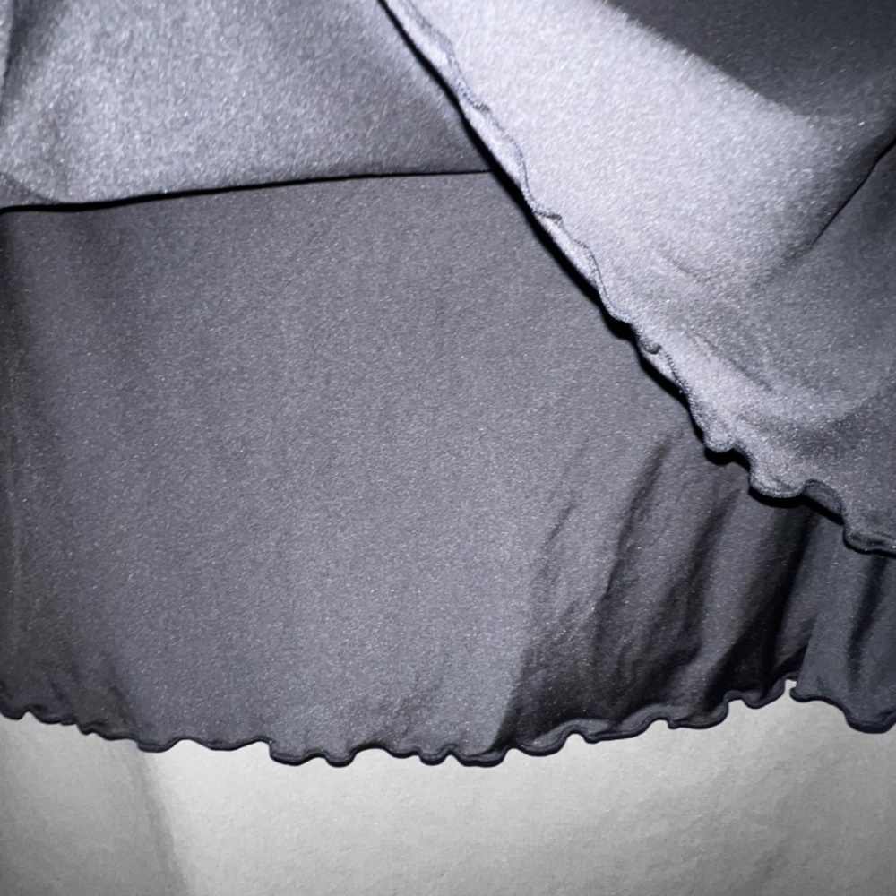 Black Lightweight Ruffle Skort - Picture 3 of 6